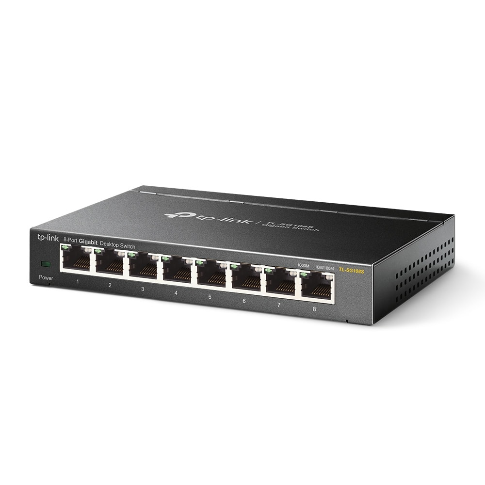 Switch ethernet TP-LINK 8 ports 1000 Mbps Acier TL-SG108S