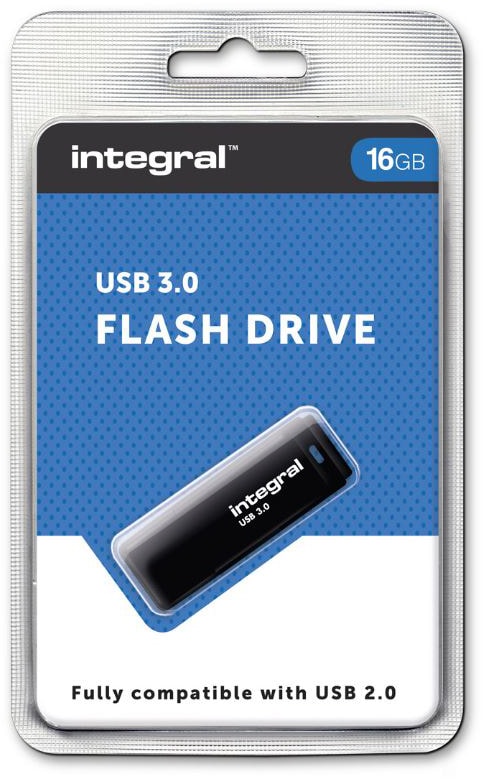 Clé USB INTEGRAL 16Go 3.0 Noir INFD16GBBLK3.0