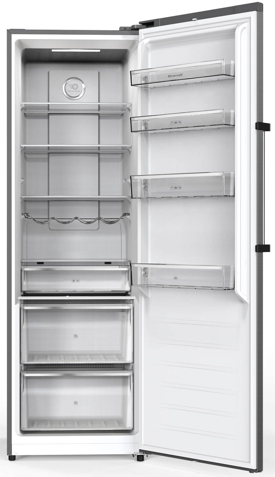 BRANDT Réfrigérateur 1 porte 359 litres Inox - BFL8620NX
