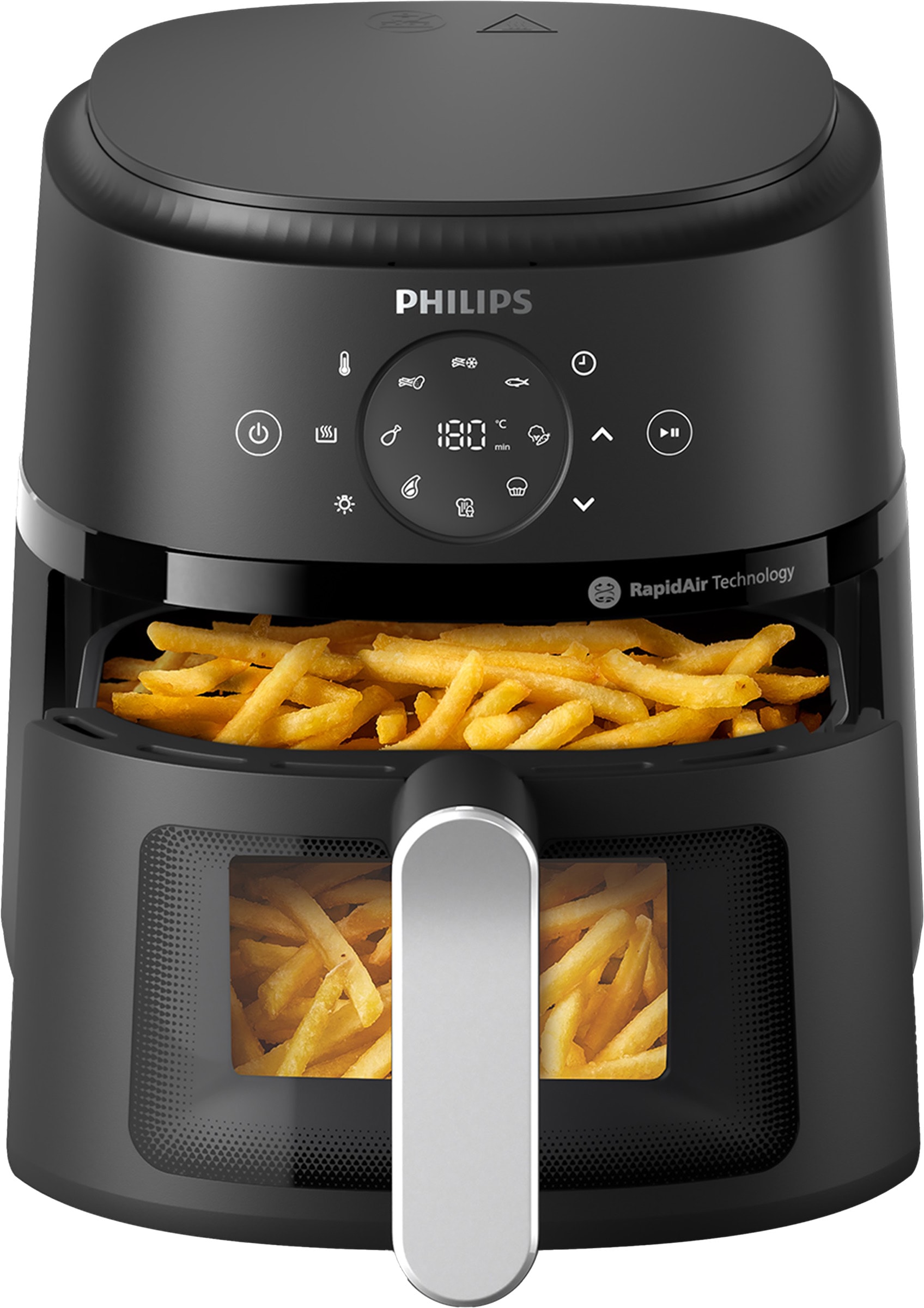 Friteuse à air chaud PHILIPS 3.2L RapidAir 1300W Fenêtre - NA211/00