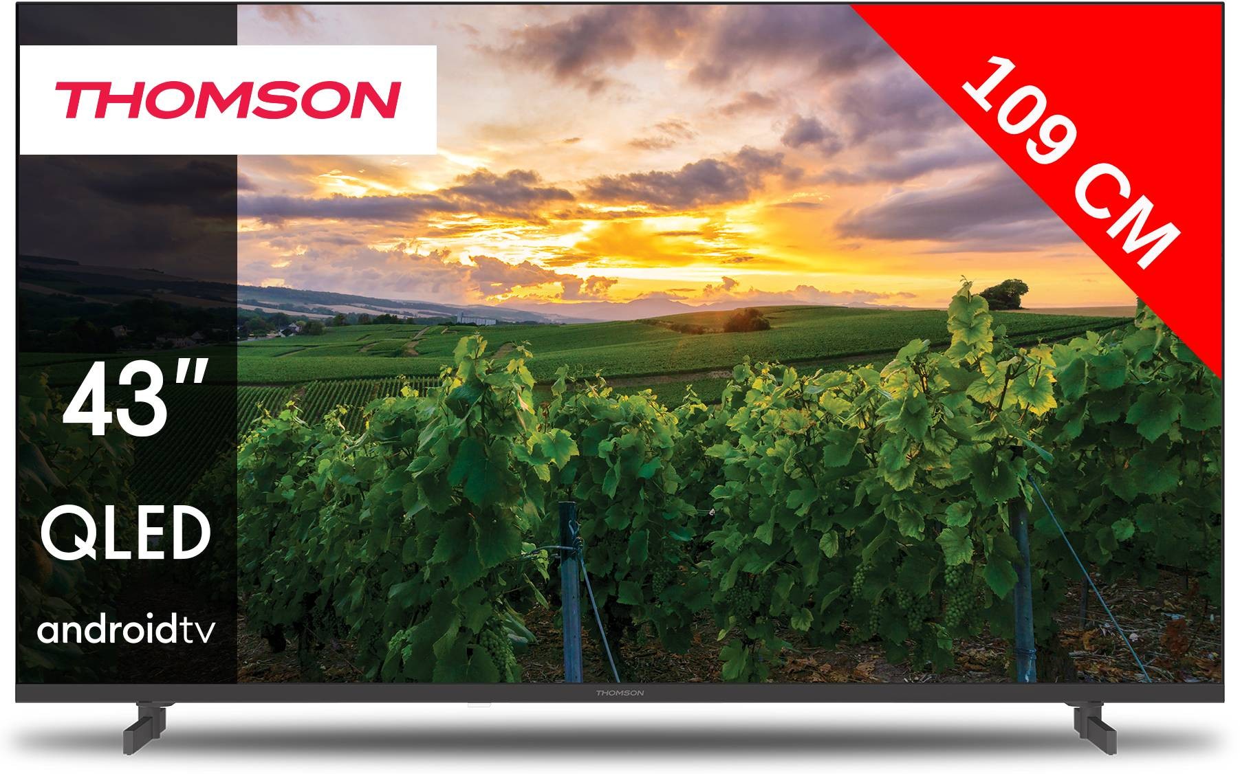 THOMSON TV QLED 4K 109 cm 50 Hz Dolby Atmos 43"   43QA2S13