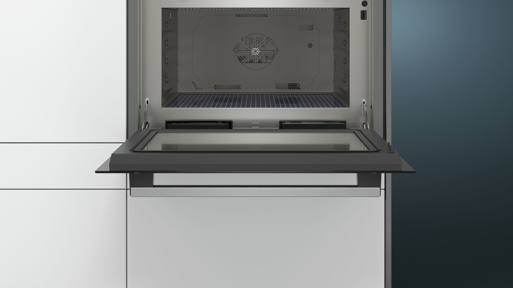 SIEMENS Four encastrable vapeur Micro-ondes iQ500 36L Noir