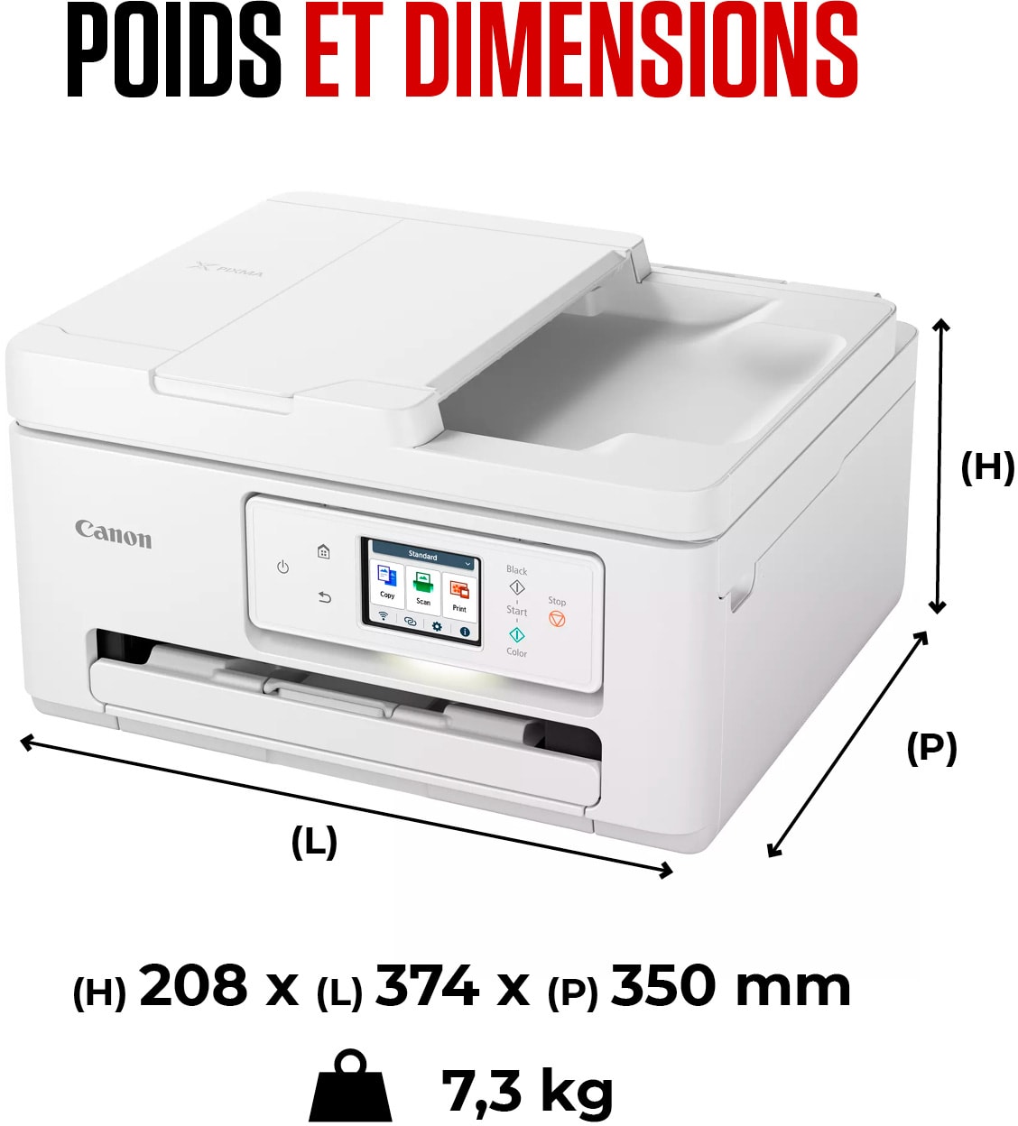 Imprimante multifonction jet d'encre CANON - PIXMA-TS7750I Imprimante multifonction jet d'encre CANON - PIXMA-TS7750I