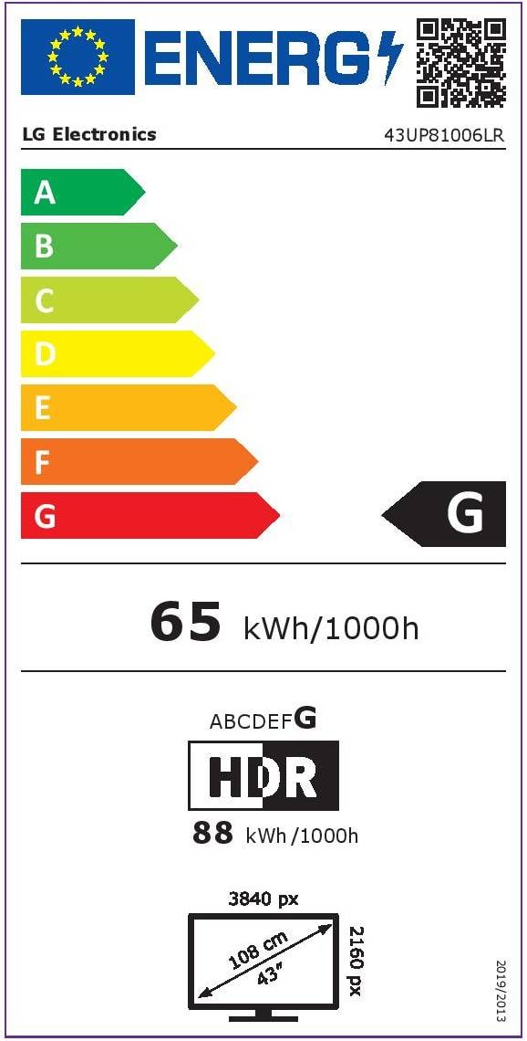 TV LED 4K 108 cm LG - 43UP81006LR TV LED 4K 108 cm LG - 43UP81006LR