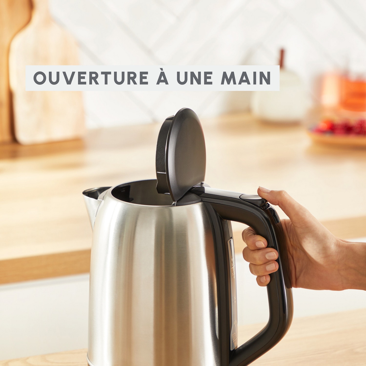 Bouilloire MOULINEX 1,7L 2400W Inox - BY5S0DE0