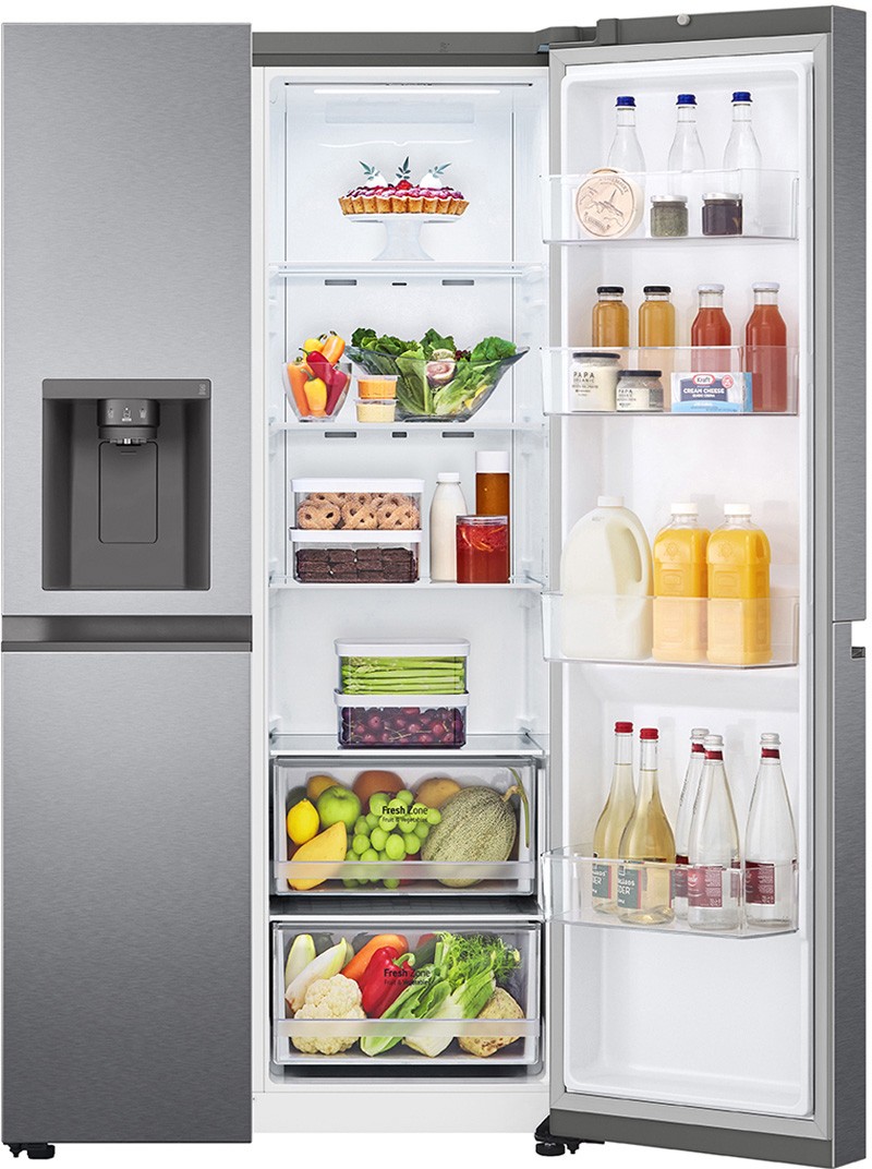 LG Réfrigérateur américain No Frost Slim Space Plus 635L Inox - GSLV50DSXF
