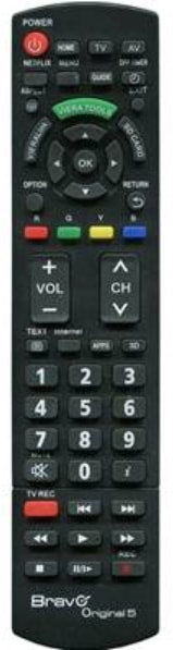 Télécommande universelle BRAVO Panasonic TCORIGINAL5