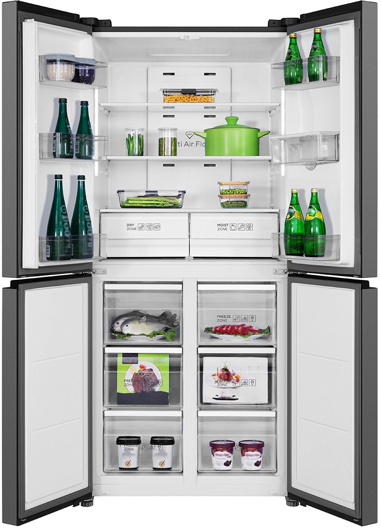 Réfrigérateur 4 portes TCL Américain, No frost, multi air flow, 466L, Noir - RP466CSE1 Réfrigérateur 4 portes TCL Américain, No frost, multi air flow, 466L, Noir - RP466CSE1