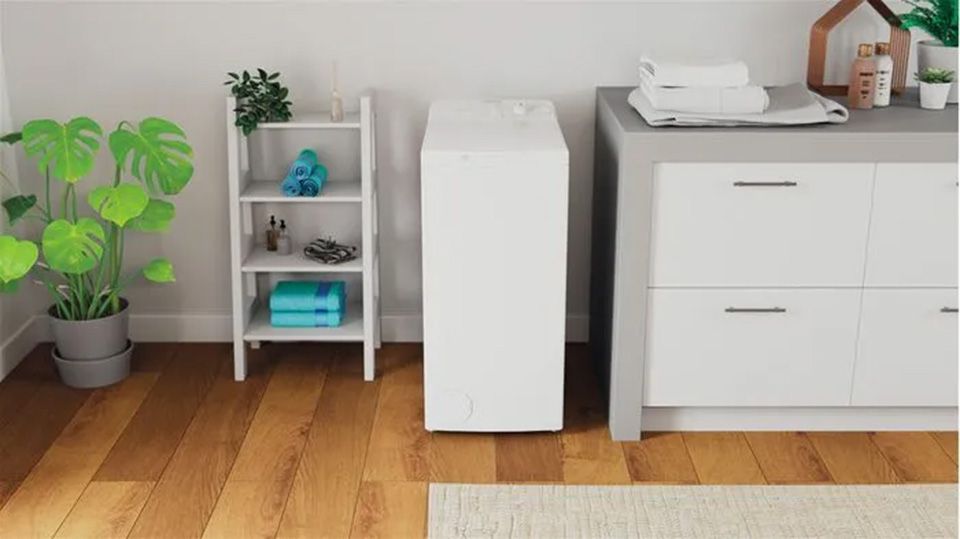Lave linge Top INDESIT 6kg 1000trs/min Blanc - BTWL60400EUN