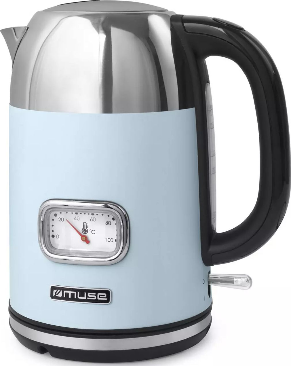 Bouilloire MUSE Jauge de température 1,7L 2200W Bleu MS020VB