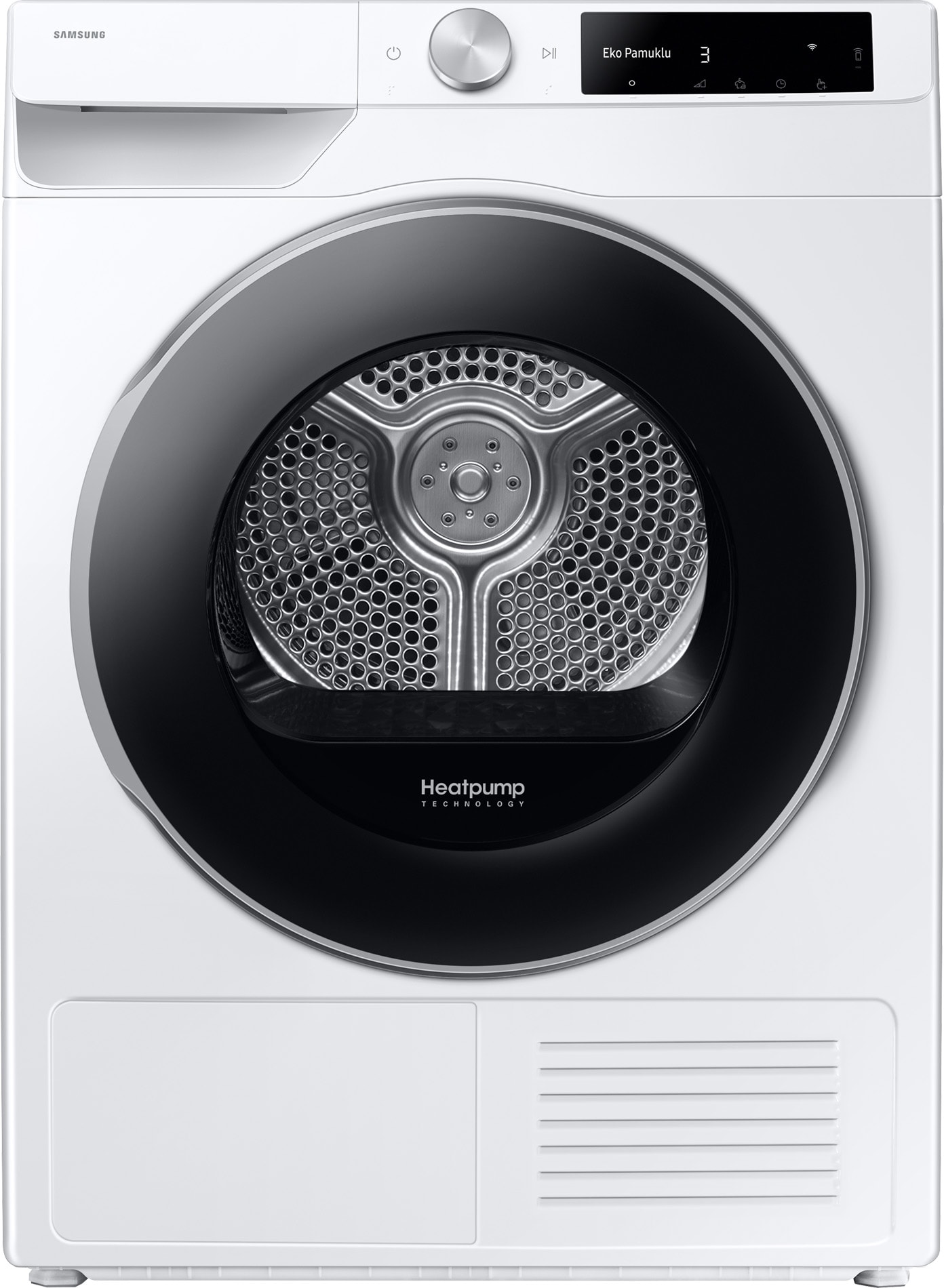 Sèche-linge pompe à chaleur SAMSUNG QuickDrive, 9Kg, Blanc DV90DG6845LE