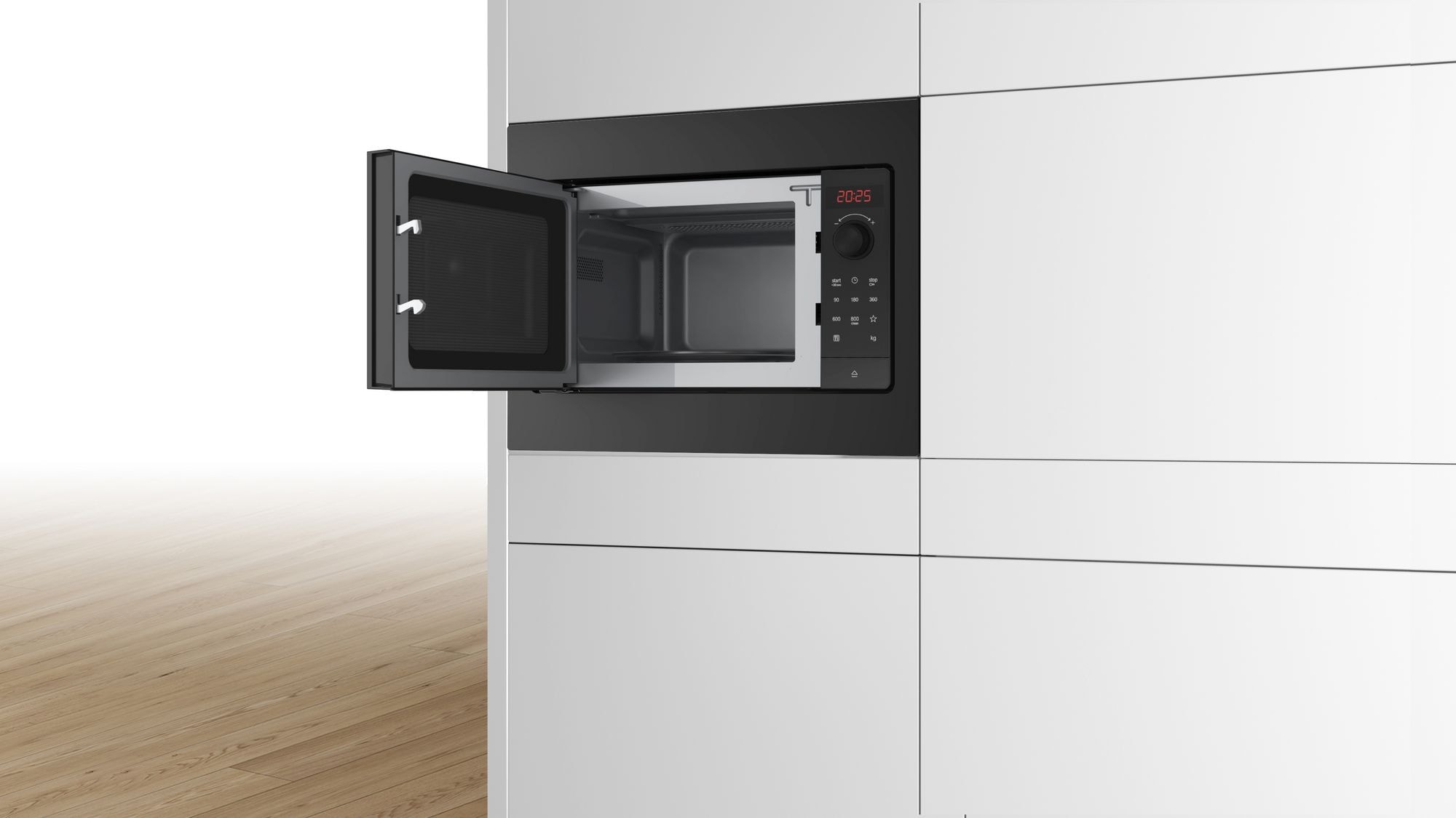 Micro ondes Encastrable BOSCH 800W 20L Noir - BFL523MB4