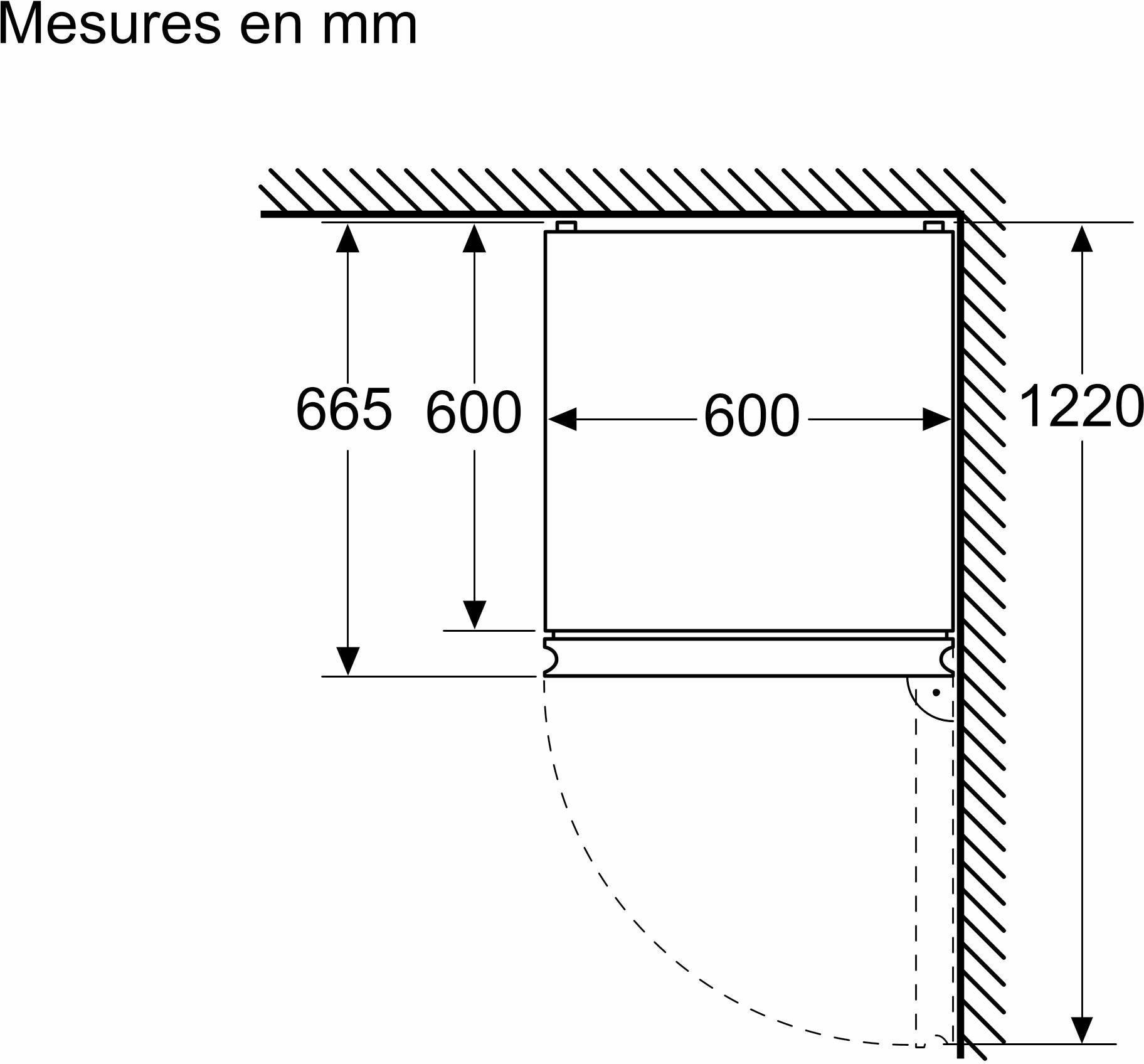 Réfrigérateur congélateur bas BOSCH 363L No Frost Blanc - KGN392WCF