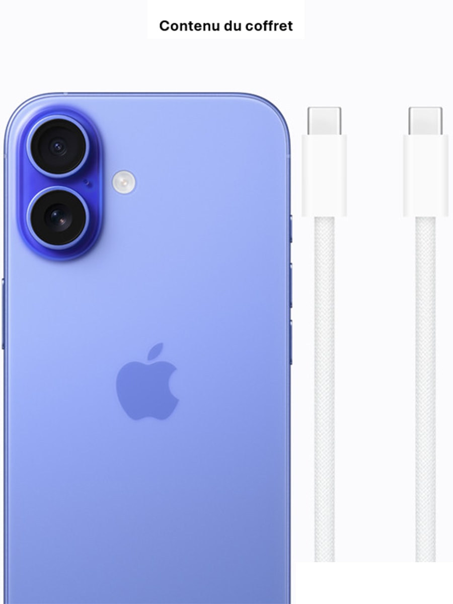 iPhone APPLE iPhone 16, 128Go, Bleu - IPHONE16-128-BLUE iPhone APPLE iPhone 16, 128Go, Bleu - IPHONE16-128-BLUE