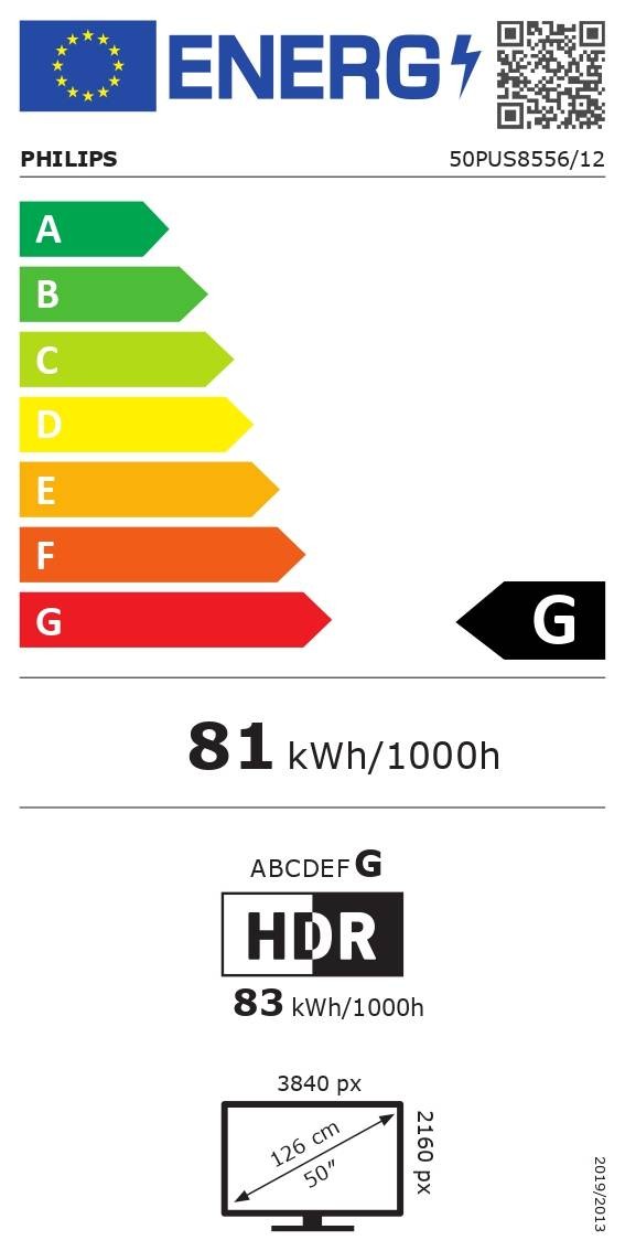 TV LED 4K 126 cm 50PUS8556/12 TV LED 4K 126 cm 50PUS8556/12