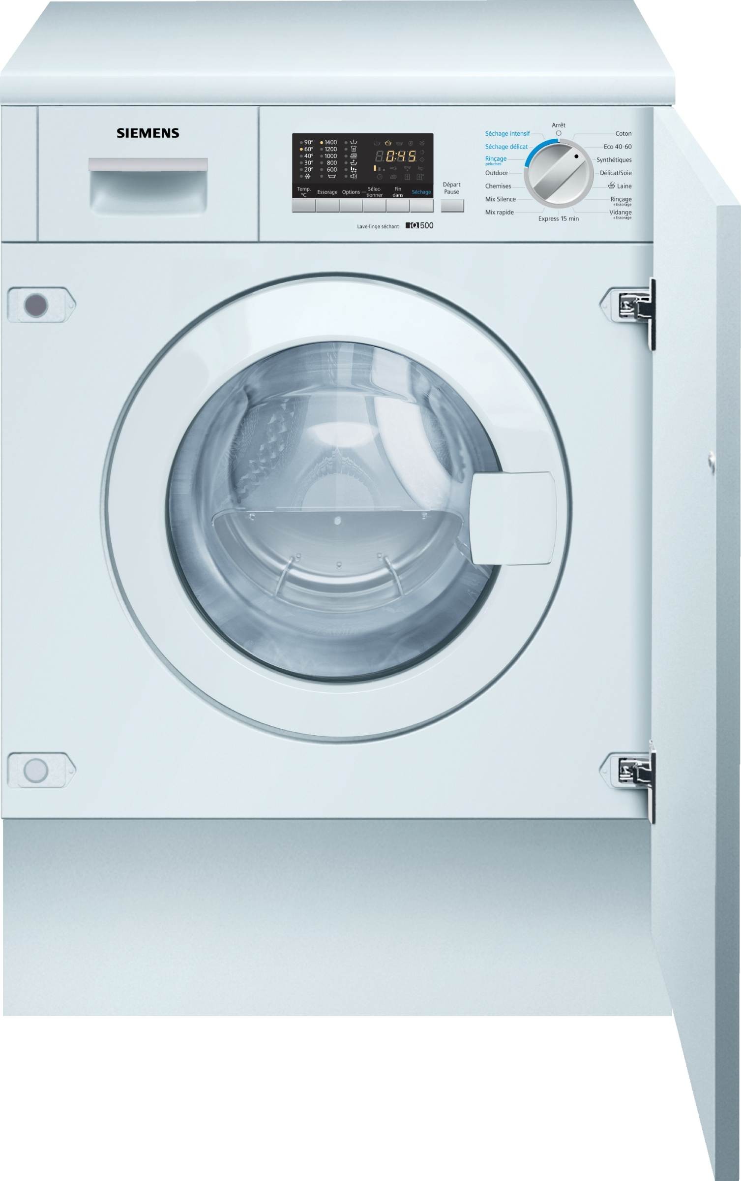 Lave linge sechant encastrable SIEMENS 1355 trs/min 72 dB 7kg WK14D543FR