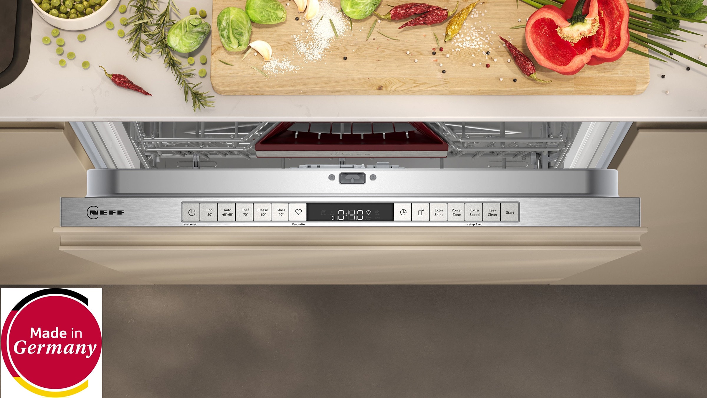 Lave vaisselle tout integrable 60 cm NEFF 14 couverts - S257YCX03E
