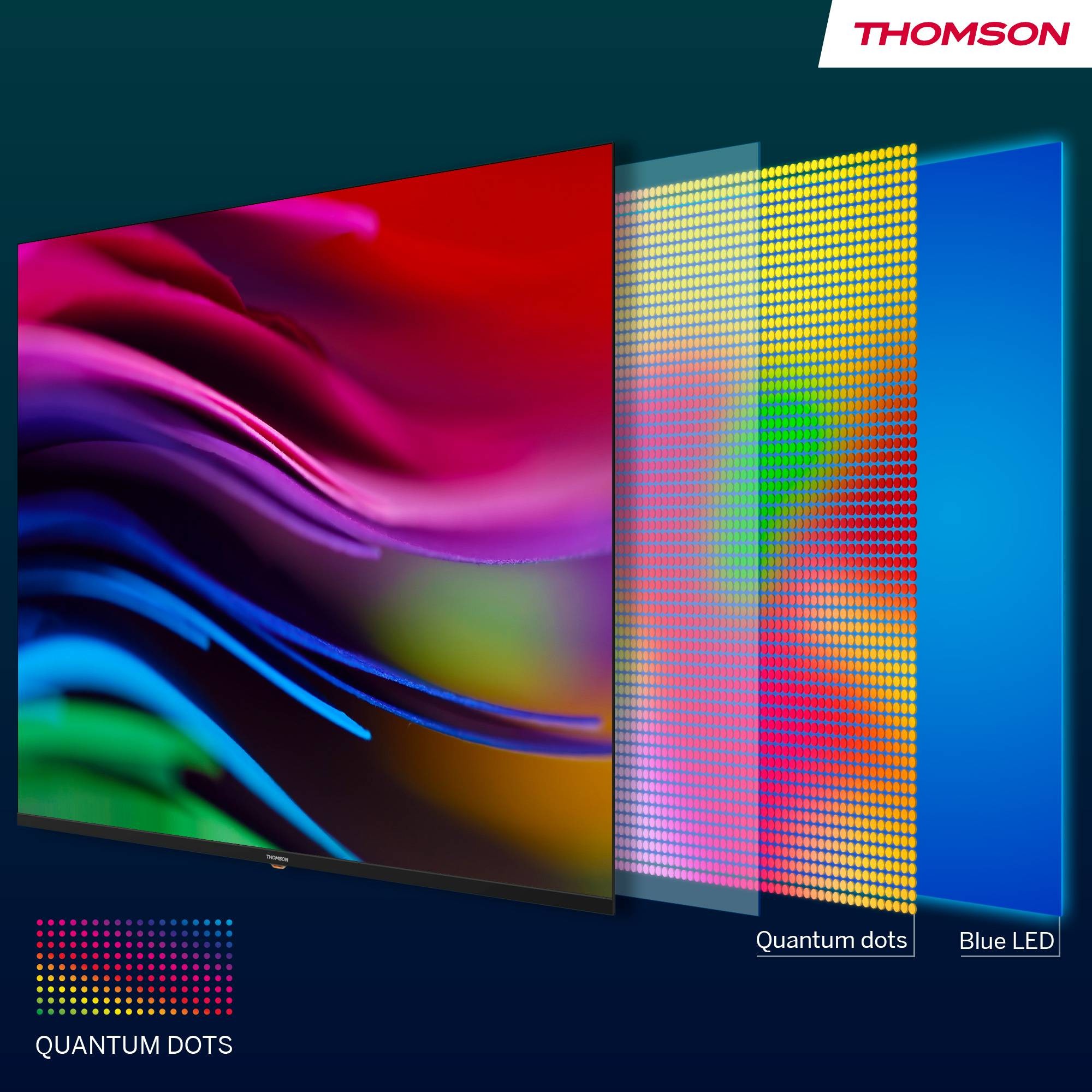 TV QLED 4K 109 cm THOMSON 50 Hz Dolby Atmos 43" - 43QA2S13 TV QLED 4K 109 cm THOMSON 50 Hz Dolby Atmos 43" - 43QA2S13