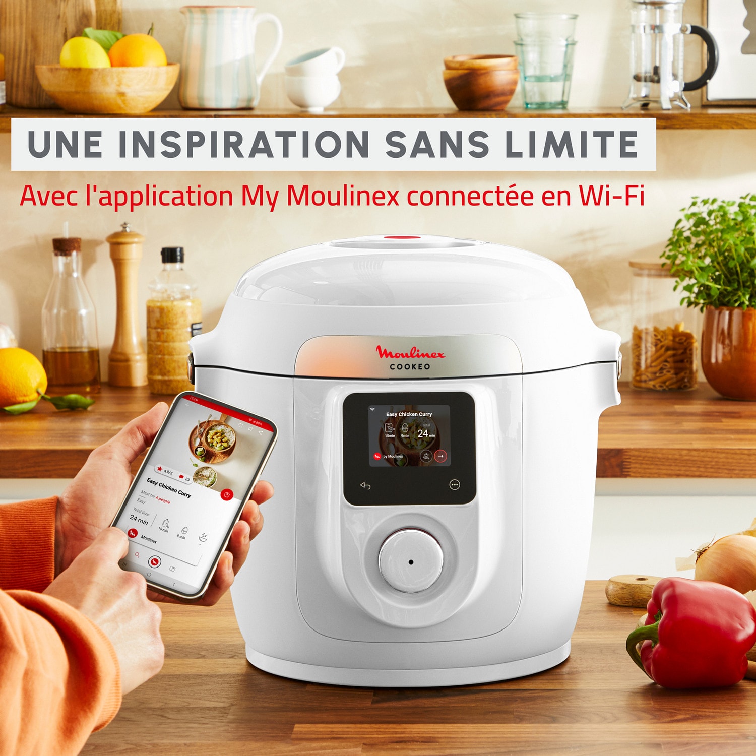 Multicuiseur MOULINEX 6L 1600W Blanc - CE952110