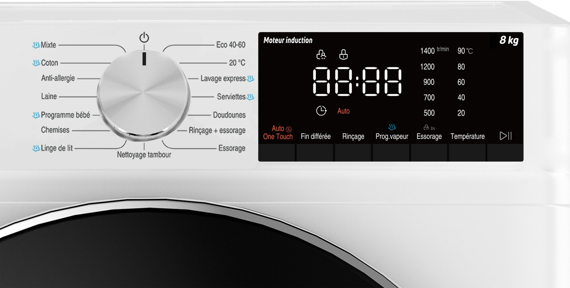 Lave linge Frontal FAGOR , 1400 trs/mn, 8kg, Blanc - FLF8014SLIAW Lave linge Frontal FAGOR , 1400 trs/mn, 8kg, Blanc - FLF8014SLIAW