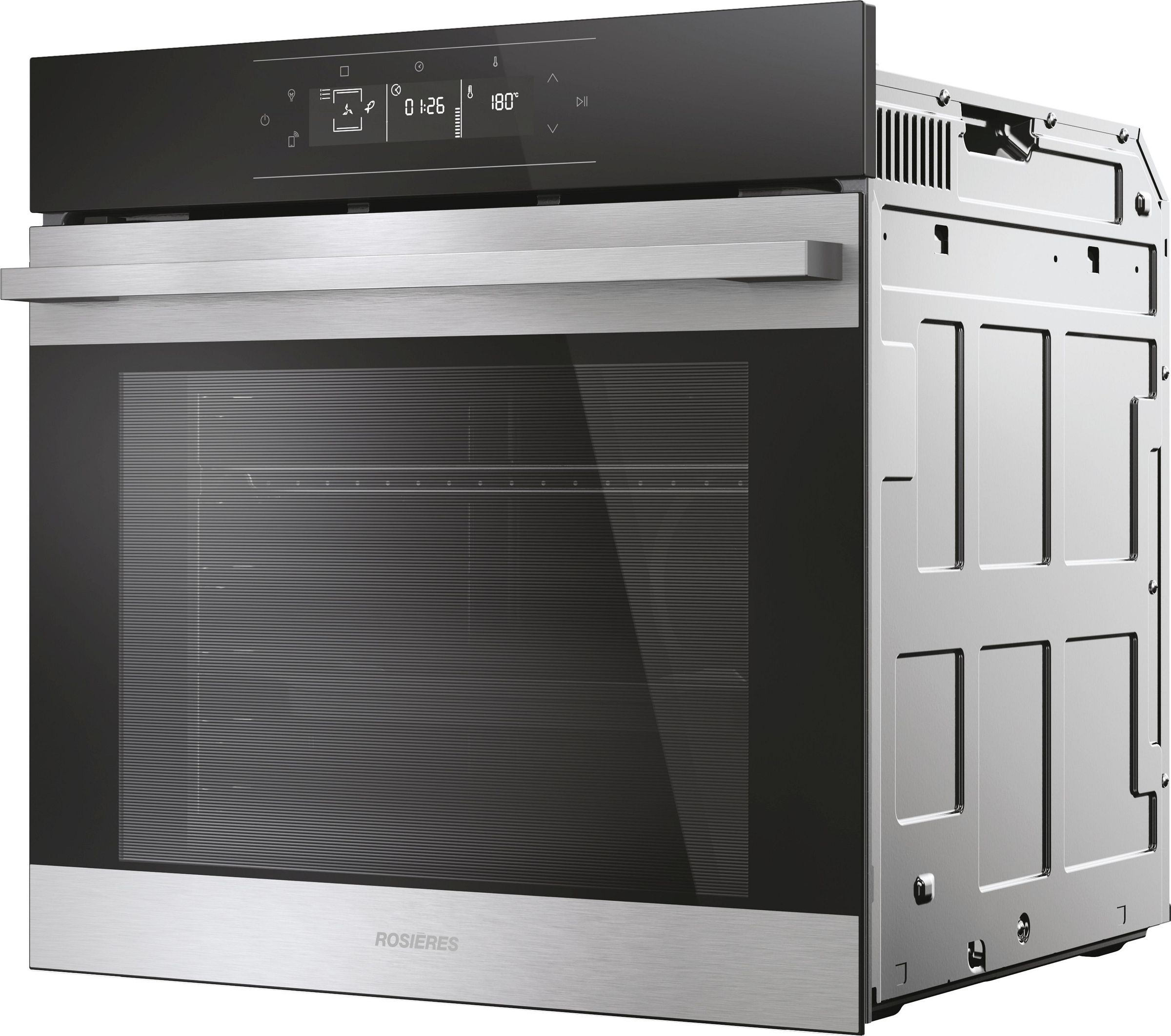 Four encastrable pyrolyse ROSIERES Chaleur pulsée 78 L Noir Inox - RO6H5G3YTX