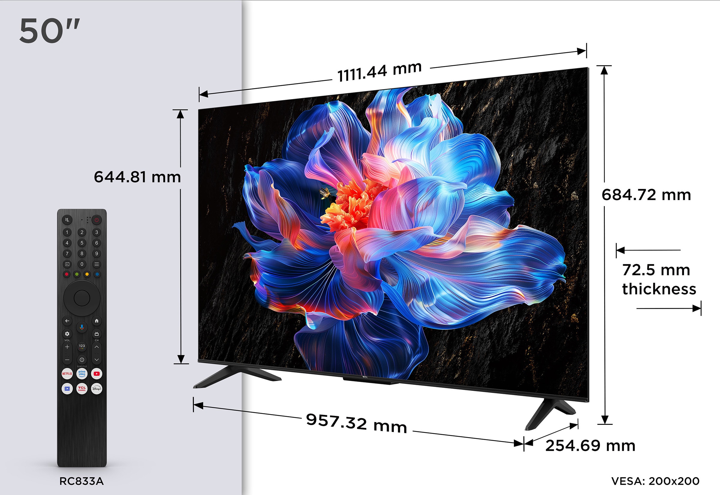 TV LED 4K 126 cm TCL - 50P6K TV LED 4K 126 cm TCL - 50P6K