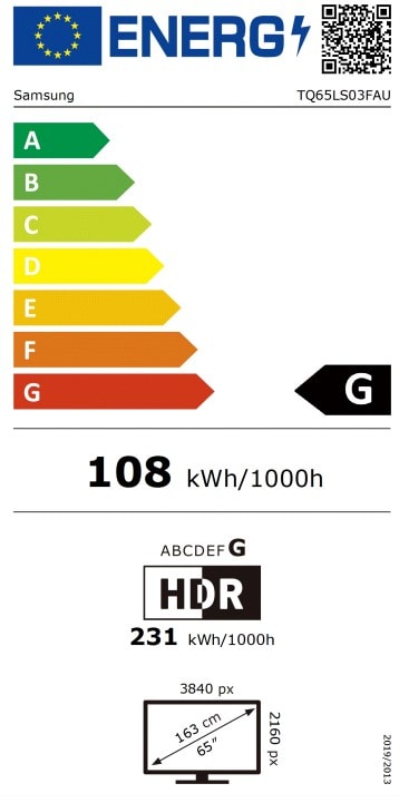 TV QLED 4K 163 cm SAMSUNG - TQ65LS03FA TV QLED 4K 163 cm SAMSUNG - TQ65LS03FA