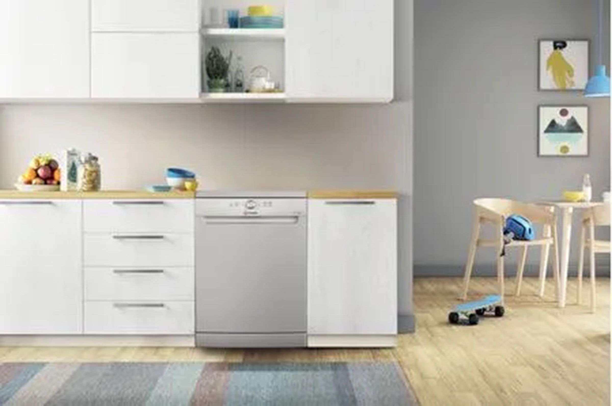 Lave vaisselle 60 cm INDESIT Fast & Clean 14 couverts 46dB Gris - D2FHK26S