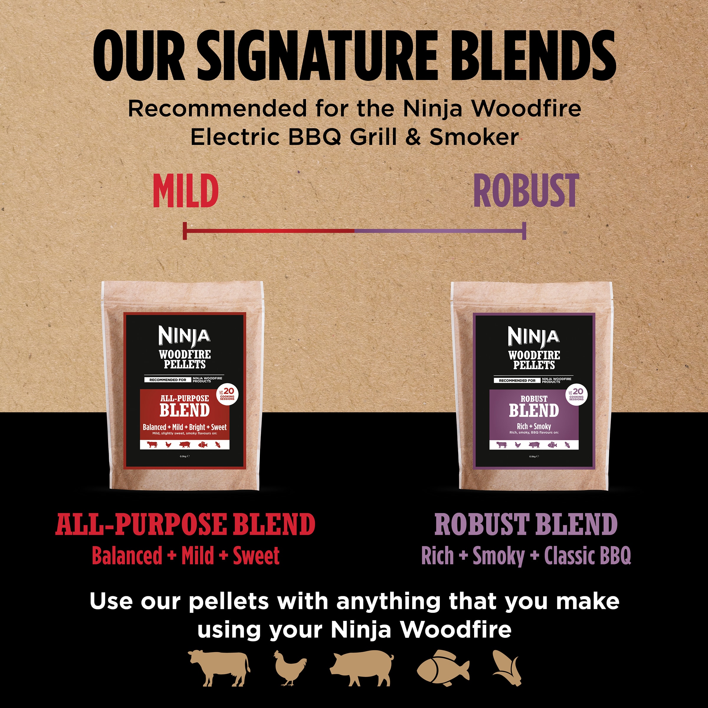 Accessoire barbecue NINJA Granulés de bois - XSKOGAPLT2EU