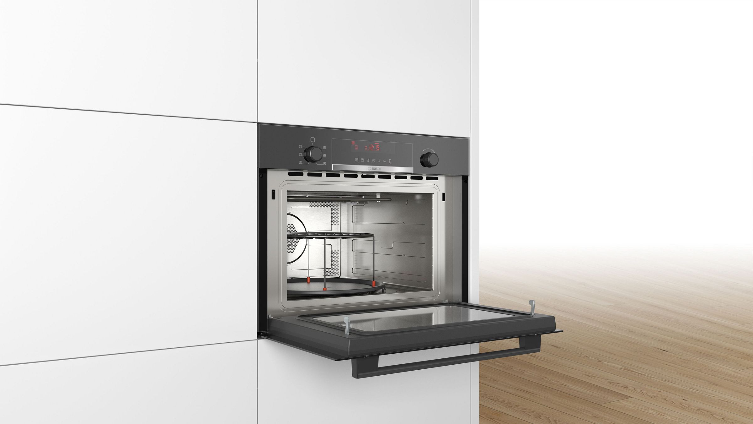 Four combiné micro-ondes BOSCH 900W 44L Noir - CMA583MB0