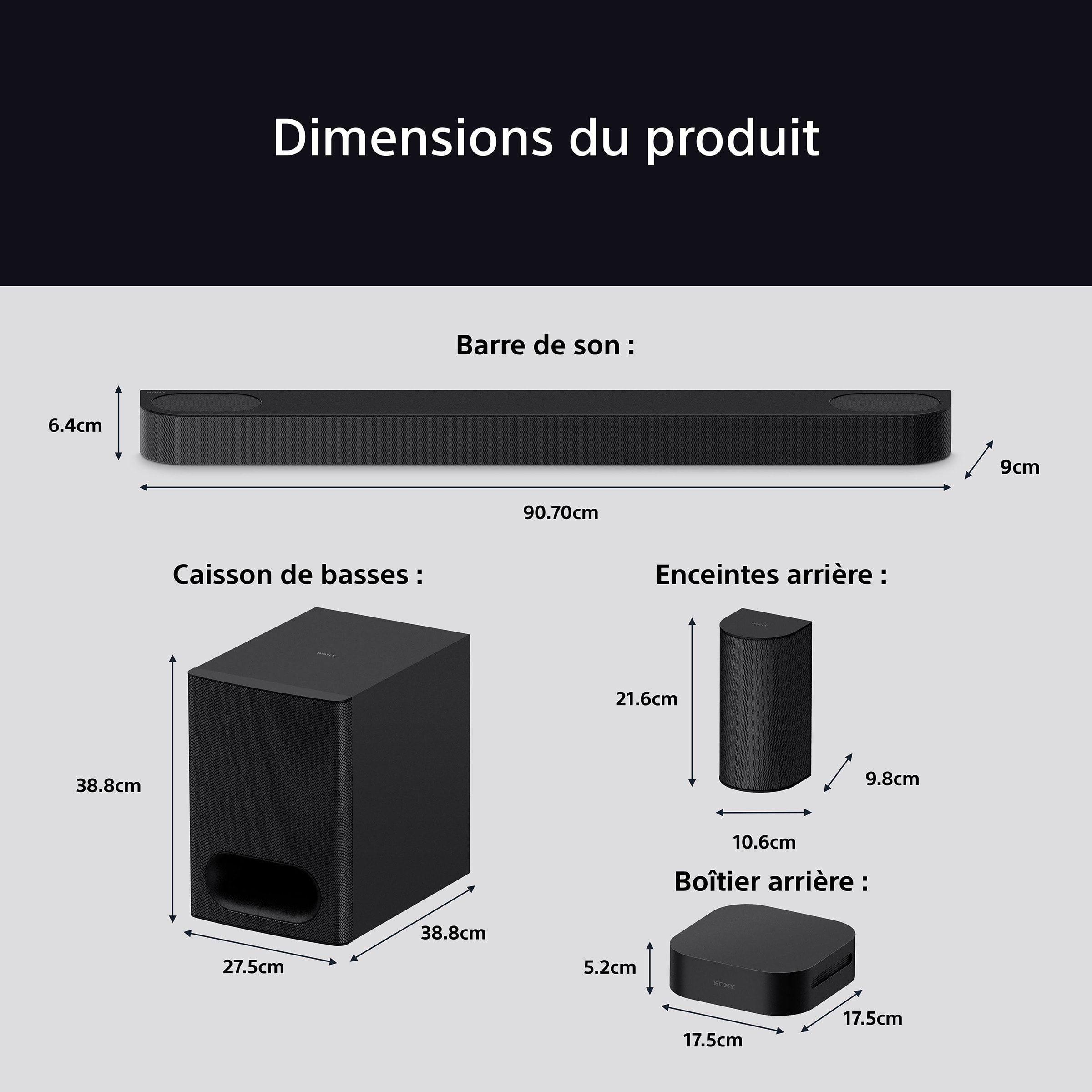 Barre de son SONY - HTS60 Barre de son SONY - HTS60