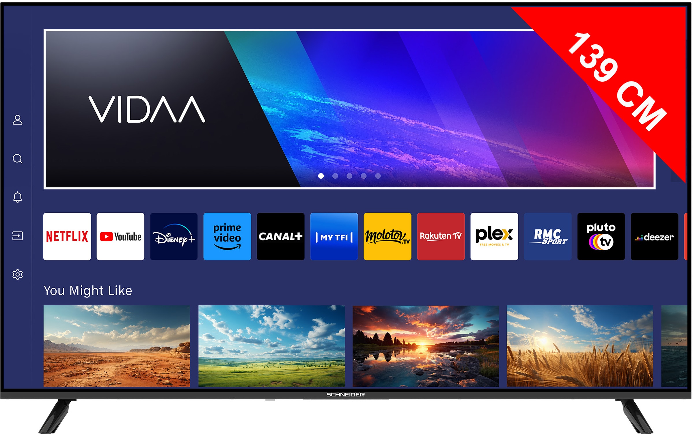 TV LED 4K 139 cm SCHNEIDER  GMS55A2