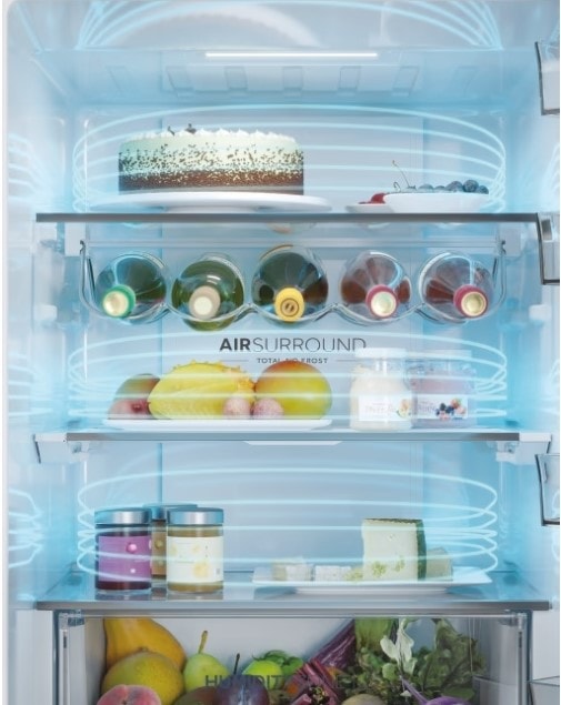 Réfrigérateur congélateur bas HAIER No Frost, Humidity Zone, 360L Blanc - HTW5618ENPW Réfrigérateur congélateur bas HAIER No Frost, Humidity Zone, 360L Blanc - HTW5618ENPW