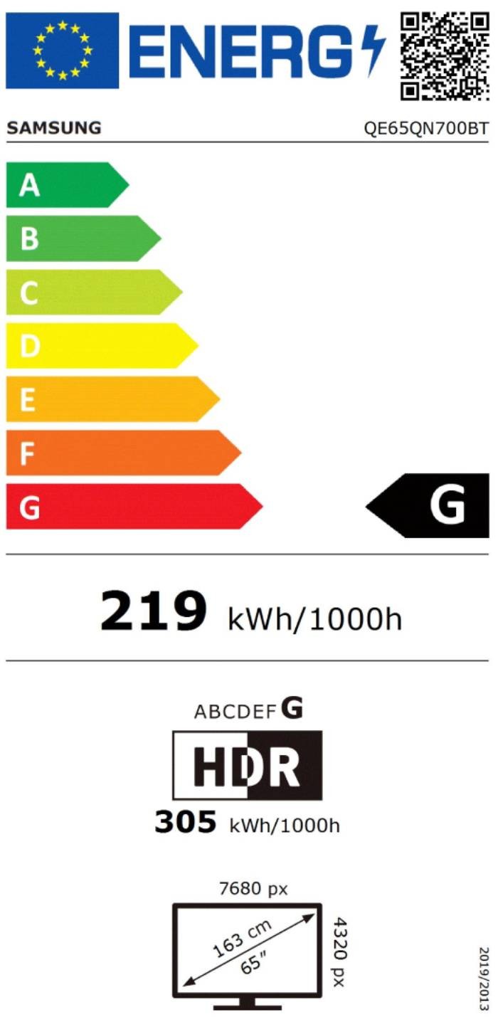 SAMSUNG TV Neo QLED 8K 163 cm TV Neo QLED QE65QN700B 8K 163 cm SAMSUNG TV Neo QLED 8K 163 cm TV Neo QLED QE65QN700B 8K 163 cm