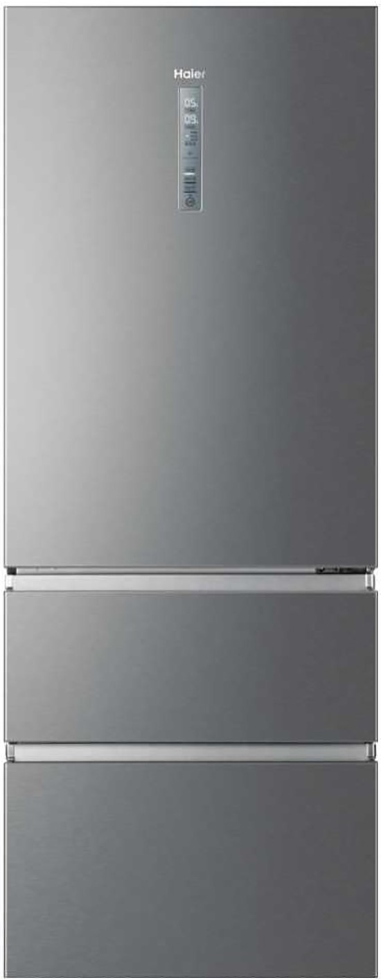 HAIER Réfrigérateur congélateur bas Série 70 Froid ventilé MyZone 430L Inox 