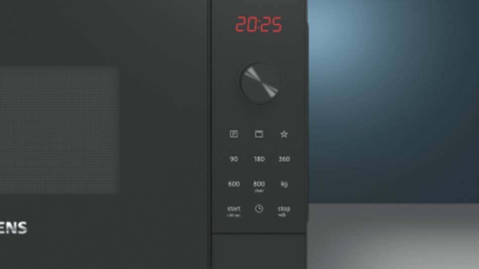 SIEMENS Micro ondes Grill iQ300 QuickStart 800W 20L Noir