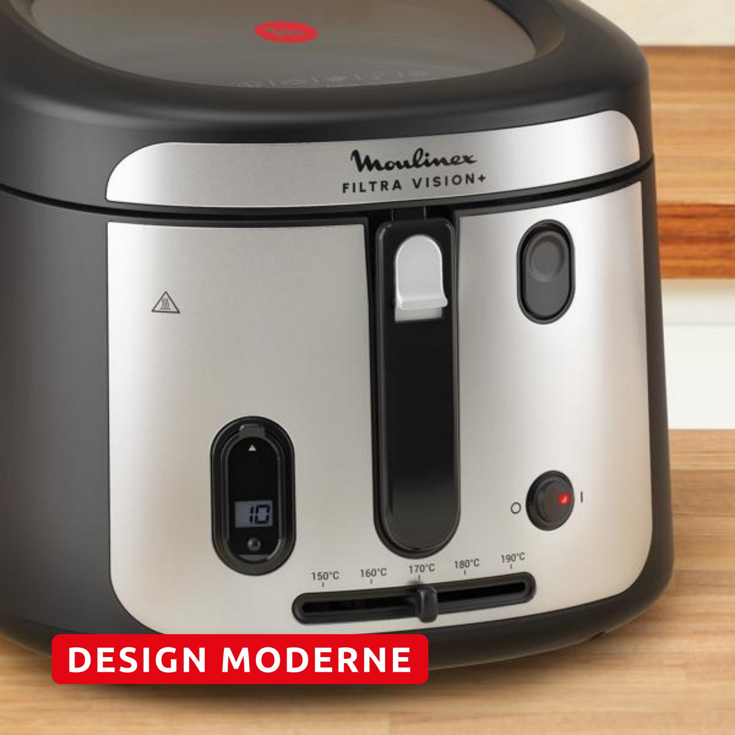 Friteuse MOULINEX 1.2KG 2.1L 1900W Métal - AF2588E0