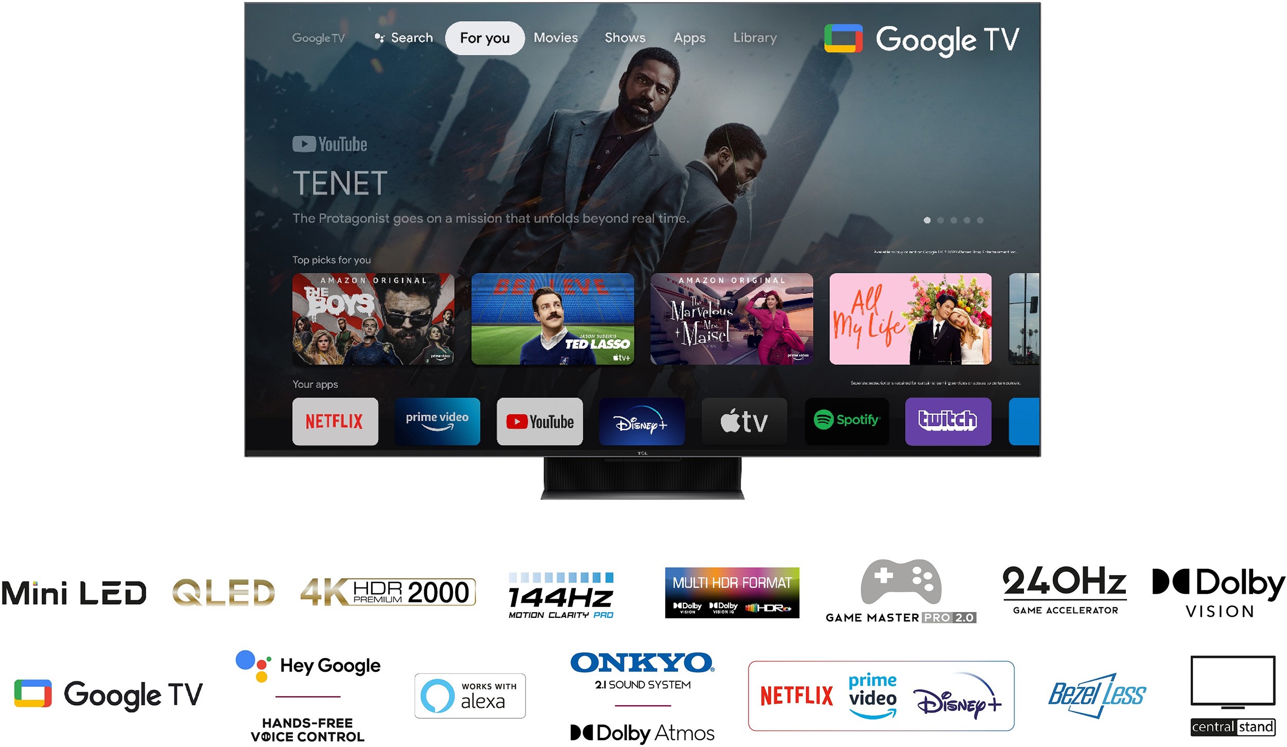 TV QLED 4K 164 cm TCL Mini LED 4K 144Hz UHD 65" - 65MQLED87 TV QLED 4K 164 cm TCL Mini LED 4K 144Hz UHD 65" - 65MQLED87