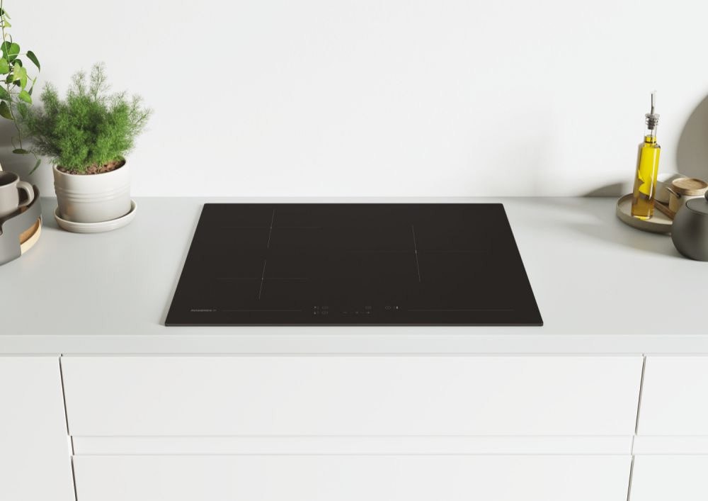 Plaque vitroceramique ROSIERES , 3 foyers, 5600W, 60cm, Noir - RH63CT/2
