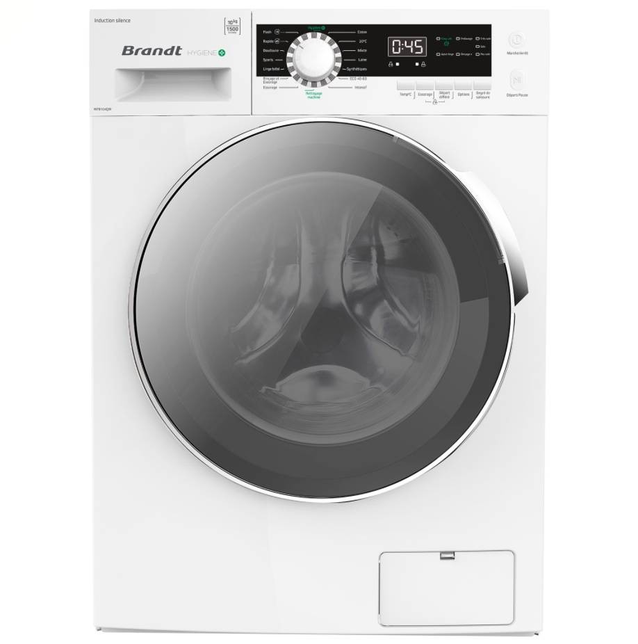 BRANDT Lave linge Frontal 10kg WFB104QW BRANDT Lave linge Frontal 10kg WFB104QW