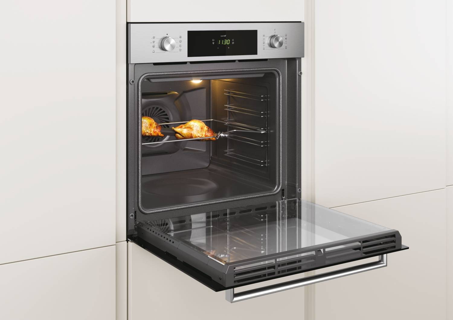Four encastrable pyrolyse CANDY multifonction chaleur tournante WiFi 70L Inox - FCT686XTBWF Four encastrable pyrolyse CANDY multifonction chaleur tournante WiFi 70L Inox - FCT686XTBWF