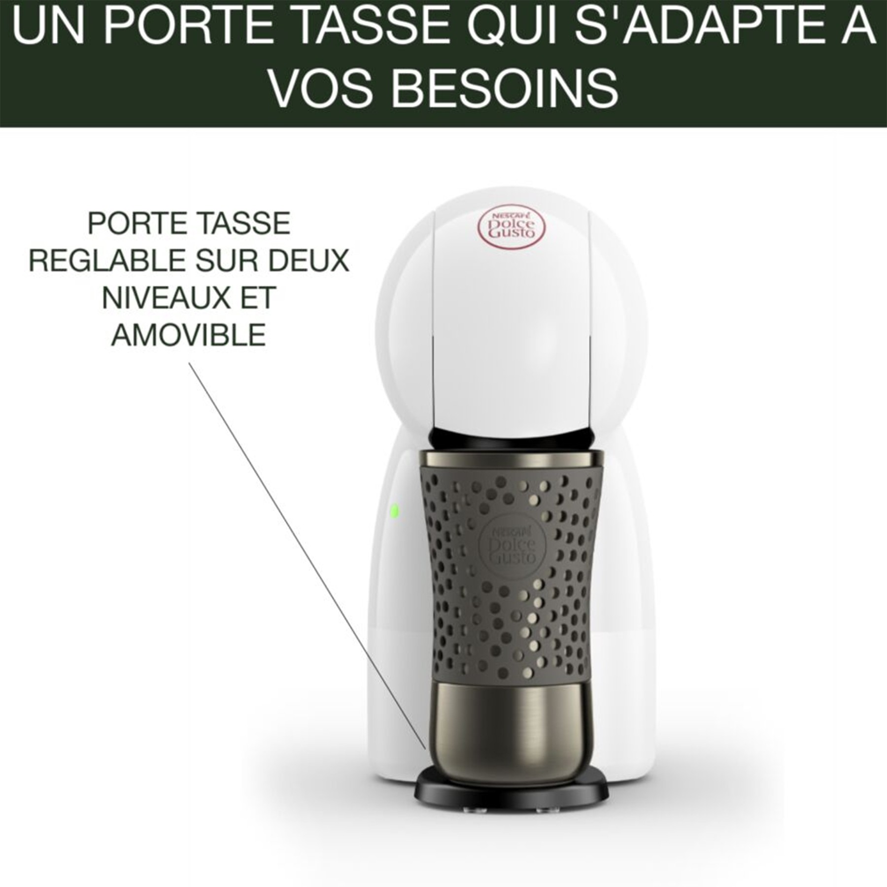 KRUPS Cafetière expresso Nescafé Dolce Gusto Blanche - YY5218FD