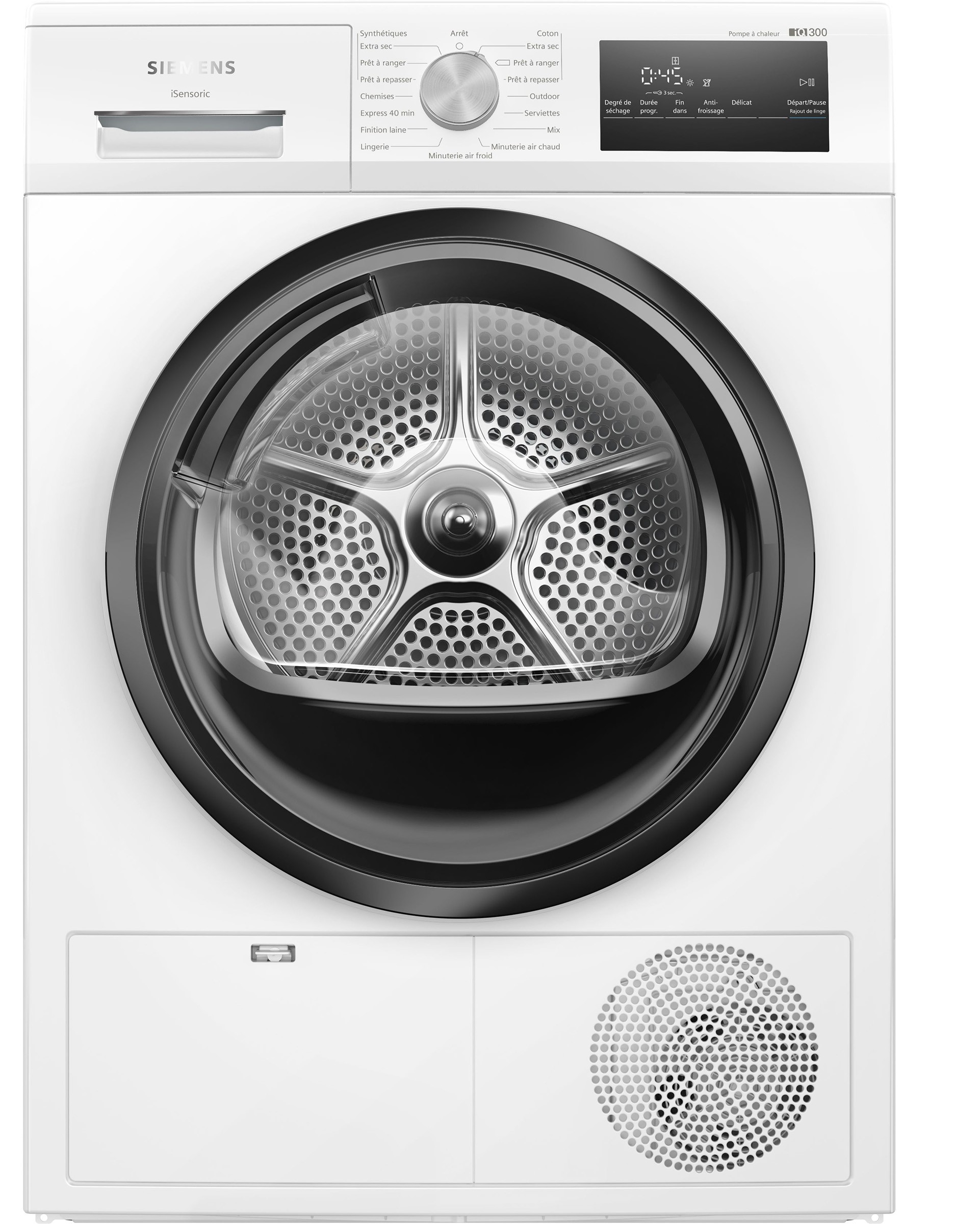 SIEMENS Sèche linge Condensation iQ300 AutoDry 8kg Blanc WT45HV14FR SIEMENS Sèche linge Condensation iQ300 AutoDry 8kg Blanc WT45HV14FR