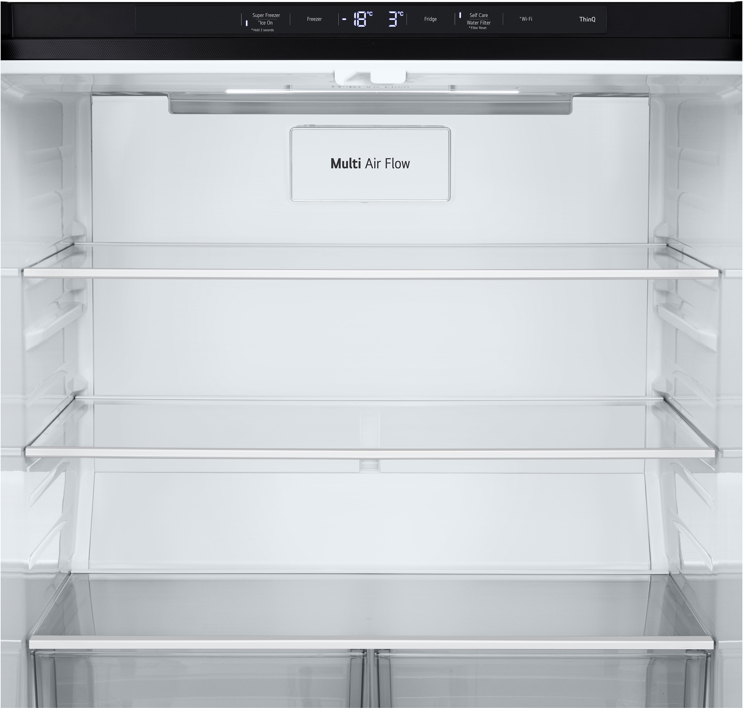 Réfrigérateur 4 portes LG , Froid ventilé, 506L, Noir - GML860EPFE Réfrigérateur 4 portes LG , Froid ventilé, 506L, Noir - GML860EPFE