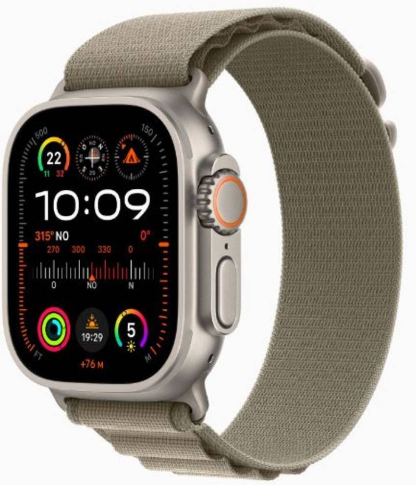 APPLE Montre connectée Apple Watch Ultra 2 GPS + Cellular 49 mm - WATCHULTRA2-MREX3NF