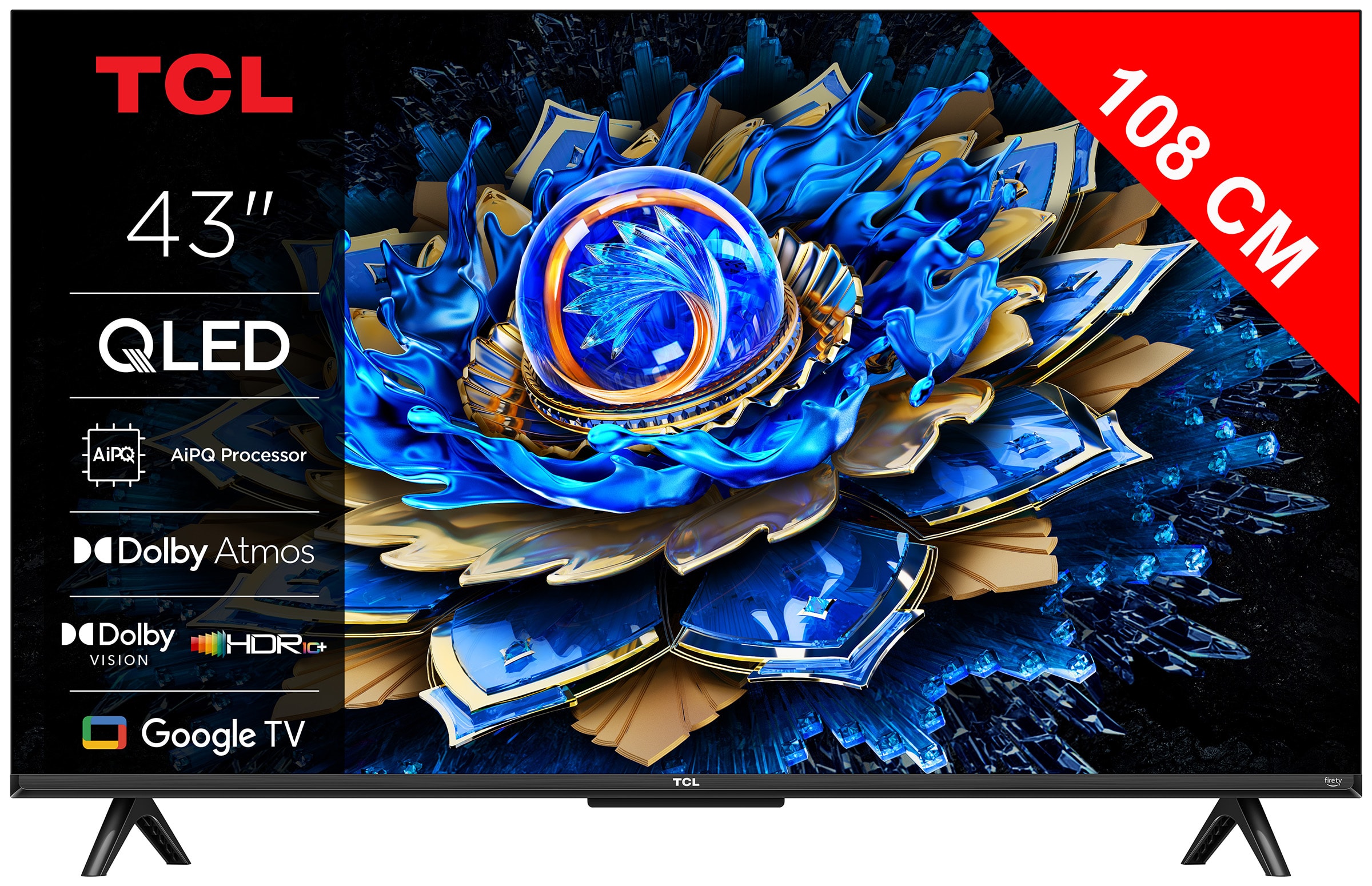 TV QLED 4K 108 cm TCL  43T69C