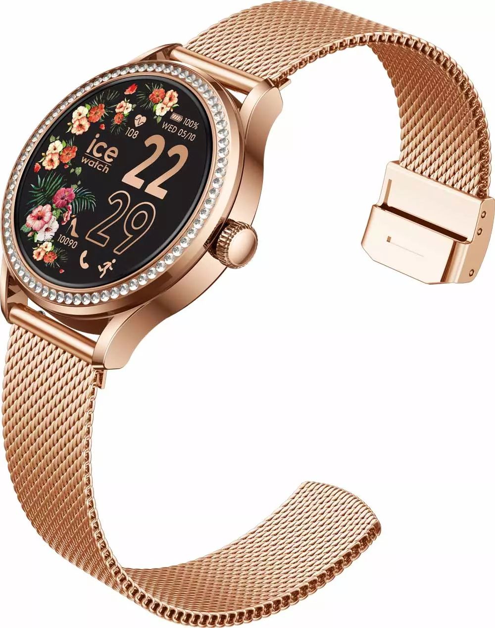 Montre connectée ICE WATCH Smart St 2.0 39mm Bluetooth Rose - SMARTST2ROSEGMILANES