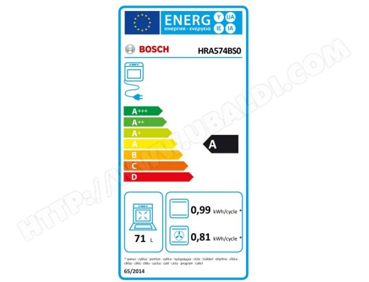 Four encastrable pyrolyse BOSCH Série 4 AutoPilot10 HotAir 3D 71L Inox - HRA574BS0 Four encastrable pyrolyse BOSCH Série 4 AutoPilot10 HotAir 3D 71L Inox - HRA574BS0