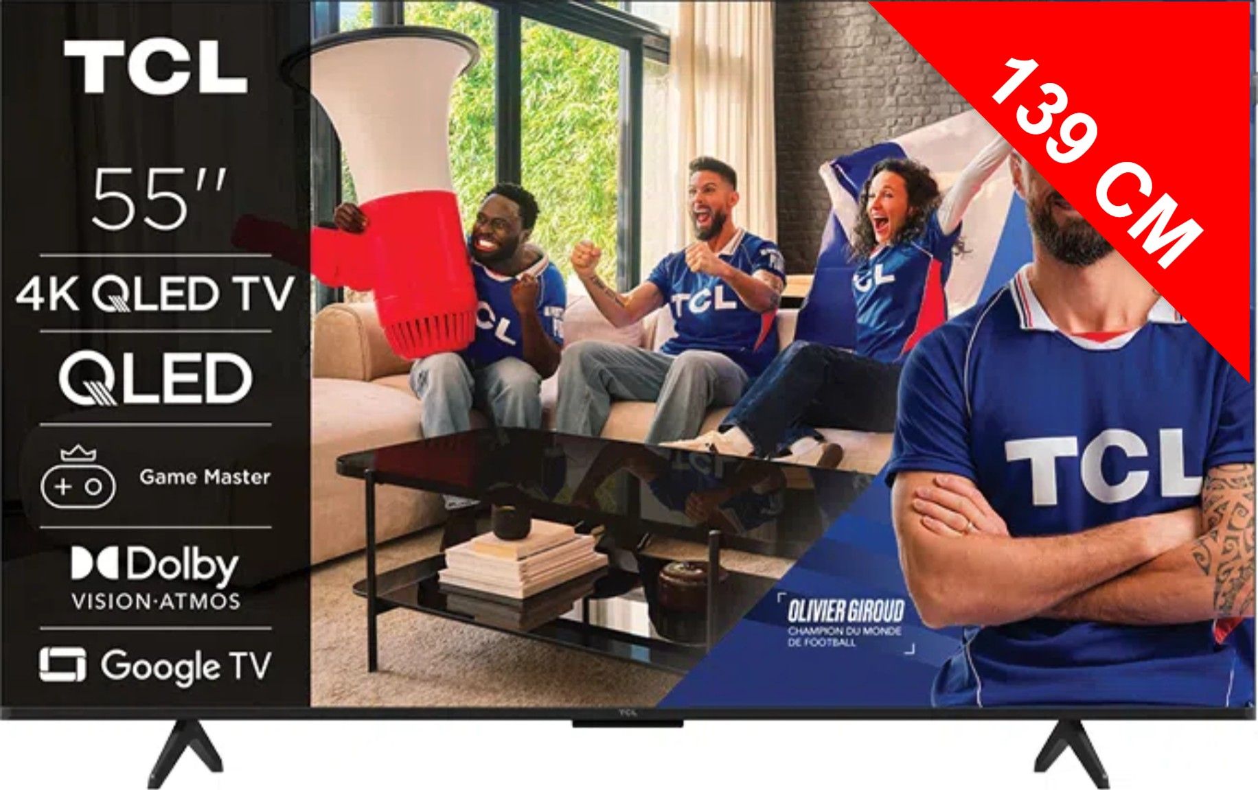 TV QLED 4K 139 cm TCL  55P7L