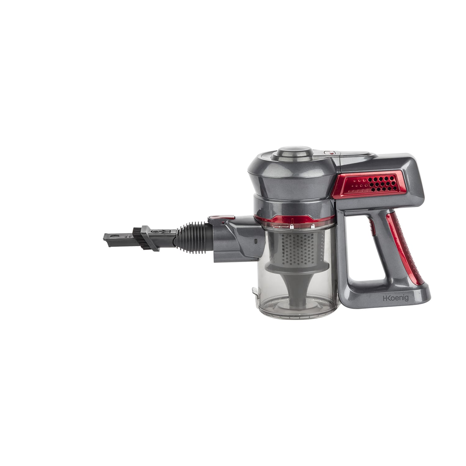 Aspirateur balai H.KOENIG UP600, 2 en 1, PowerClean, Rouge - UP600